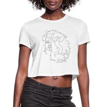 Load image into Gallery viewer, Women&#39;s &quot;Curly Girl&quot; Cropped T-Shirt - white
