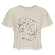 Load image into Gallery viewer, Women&#39;s &quot;Curly Girl&quot; Cropped T-Shirt - dust
