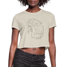 Load image into Gallery viewer, Women&#39;s &quot;Curly Girl&quot; Cropped T-Shirt - dust
